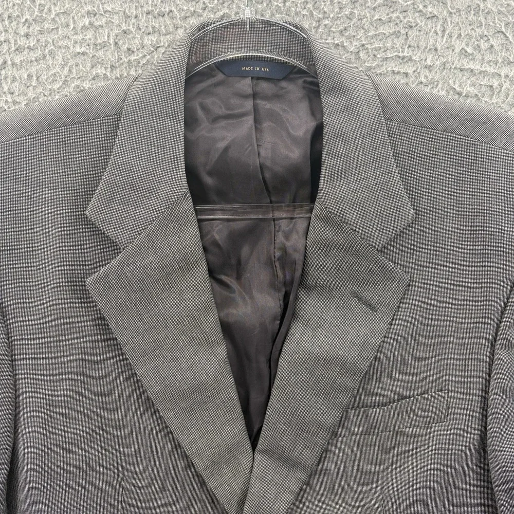 Brooks Brothers Sport Coat Mens 40R Gray Loro Piana Super 110s Worsted Wool USA